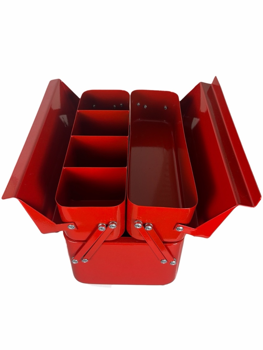 Brightroom Red Metal Cantilever Toolbox Organizer Storage Caddy - Picture 7 of 12